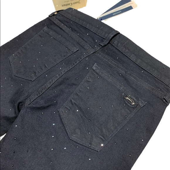 Juicy Couture ๐๐ท With Tags Sparkling Jeans Midnight Blue - Picture 6 of 6